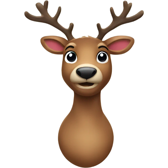 Christmas reindeer emoji