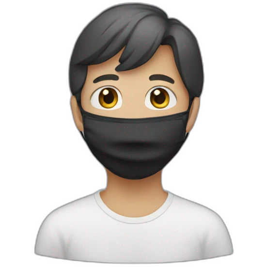 Someone wearing a mask emoji