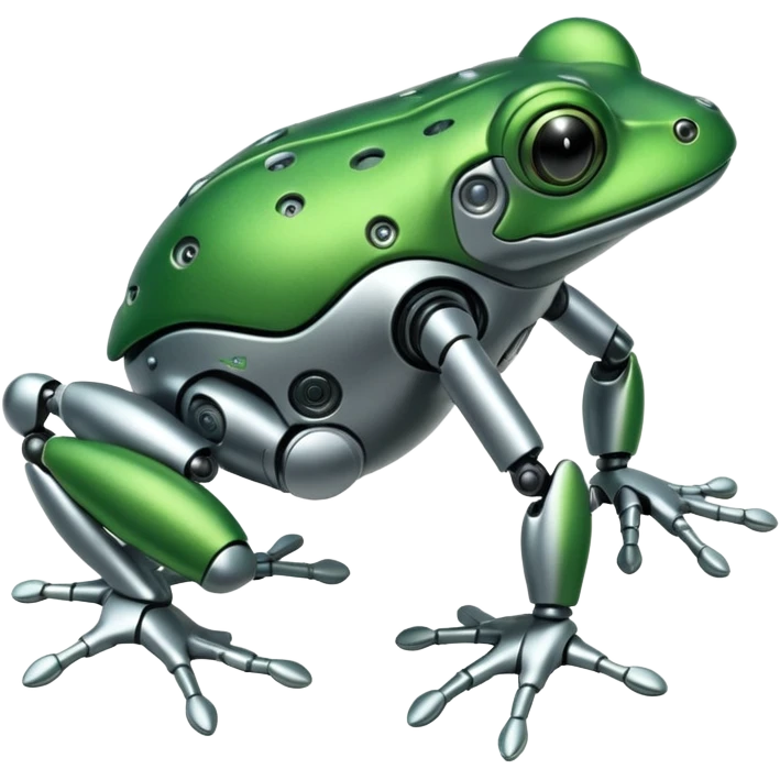 robotic frog emoji