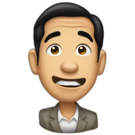 Jokowi Peek a boo emoji