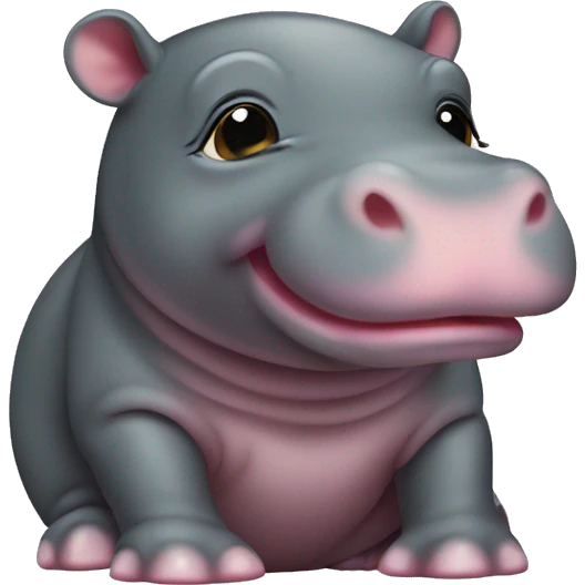 baby pygmy hippo emoji