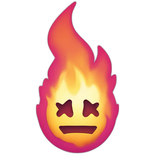 graphql logo on fire emoji