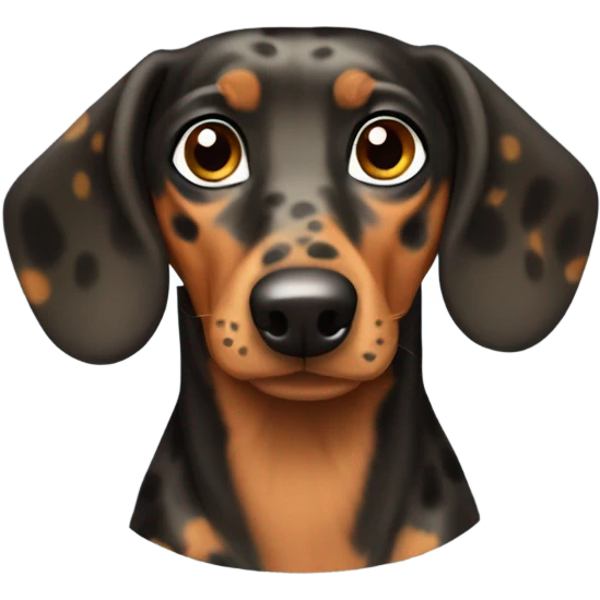 Spotted dachshund  emoji