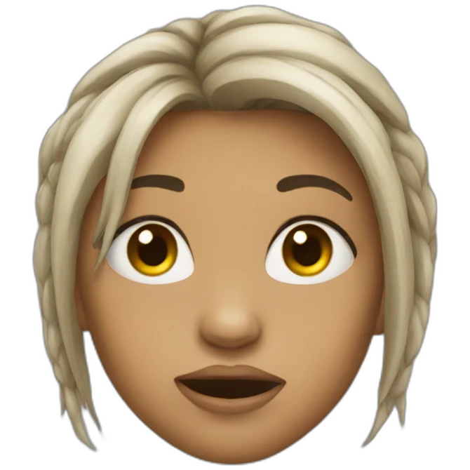 Ugly girl emoji