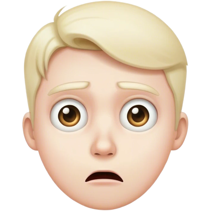 Horribly confused and scared  emoji