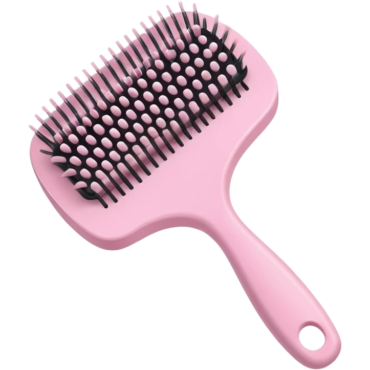 light pink hairbrush emoji