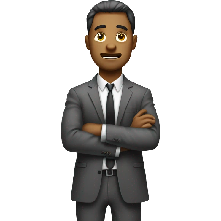 stressed business man with no money emoji