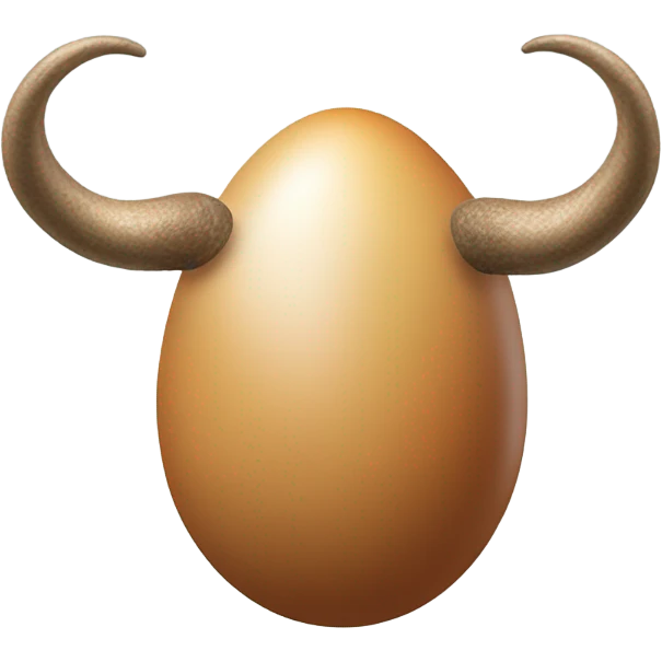 Egg with horns  emoji