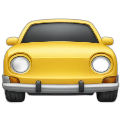 Homme a coter d’une voiture emoji