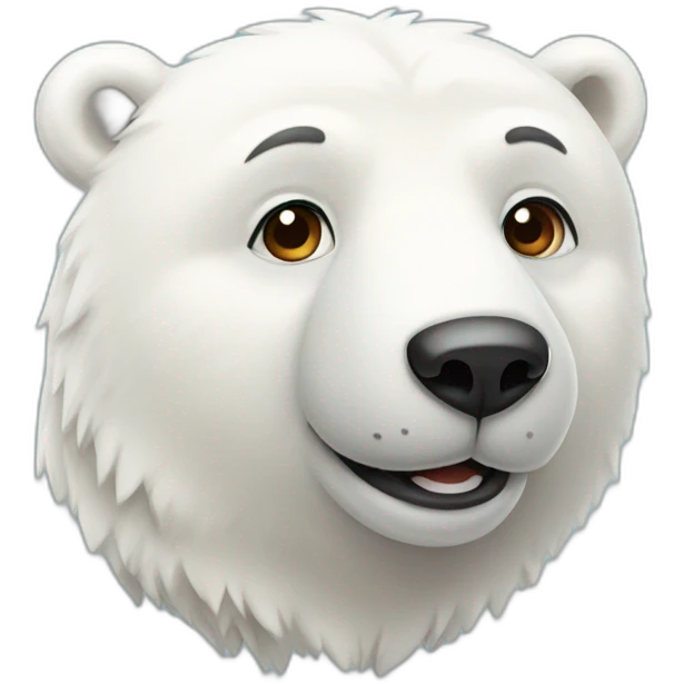 cute polar bear emoji