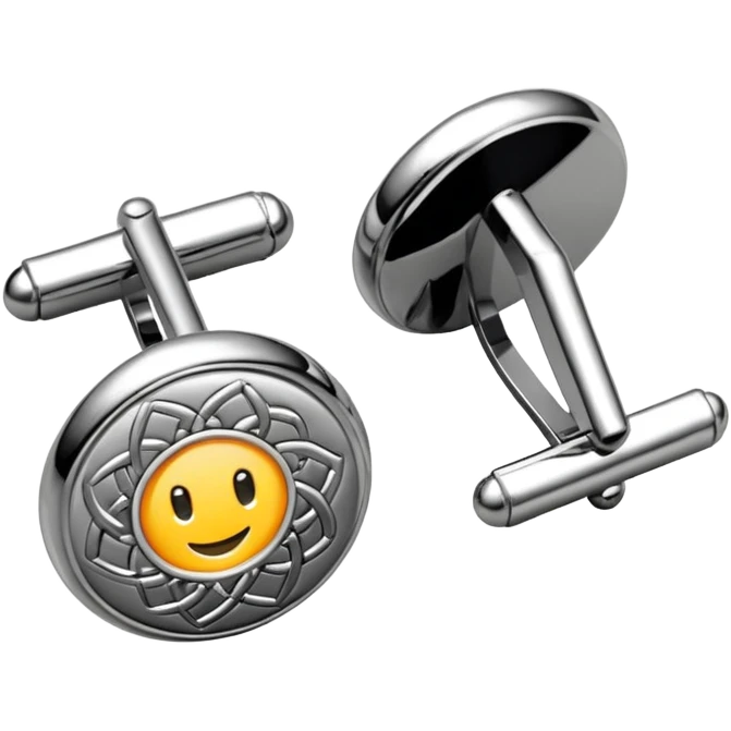 cufflink with no smiley emoji