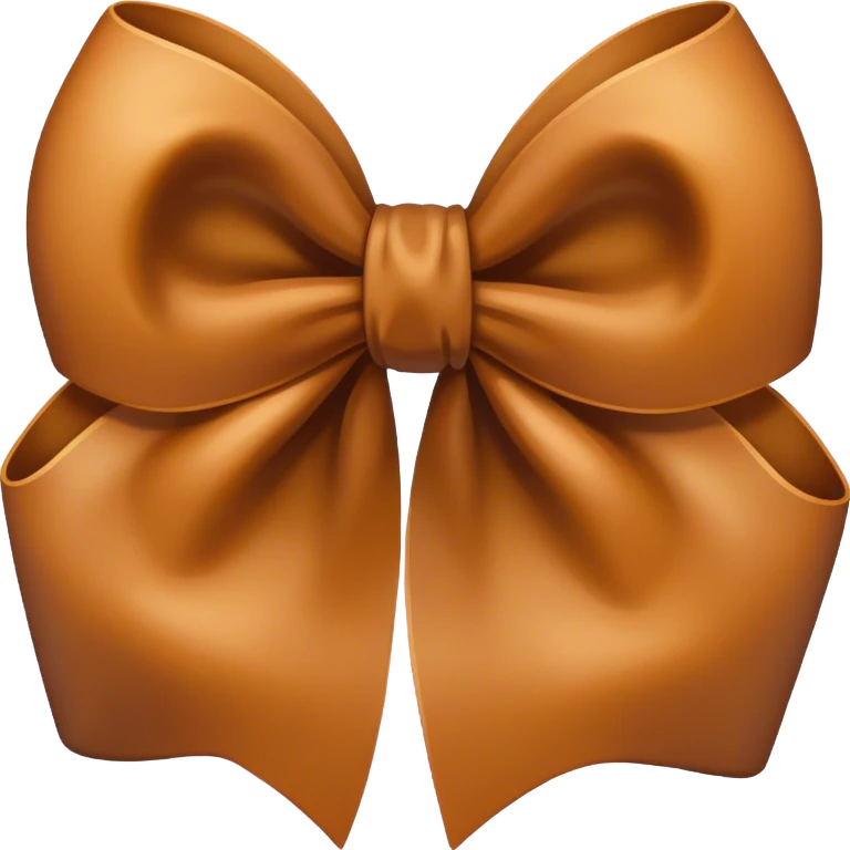 Brown bow emoji