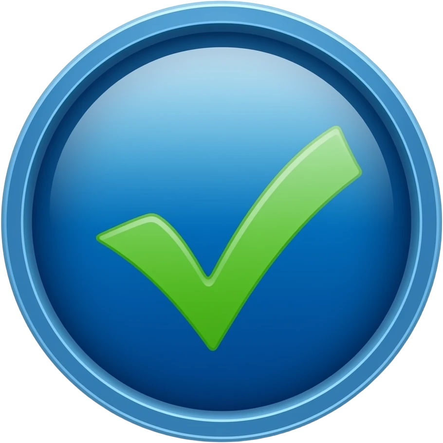 Make a emoji of blue  meta verified. emoji