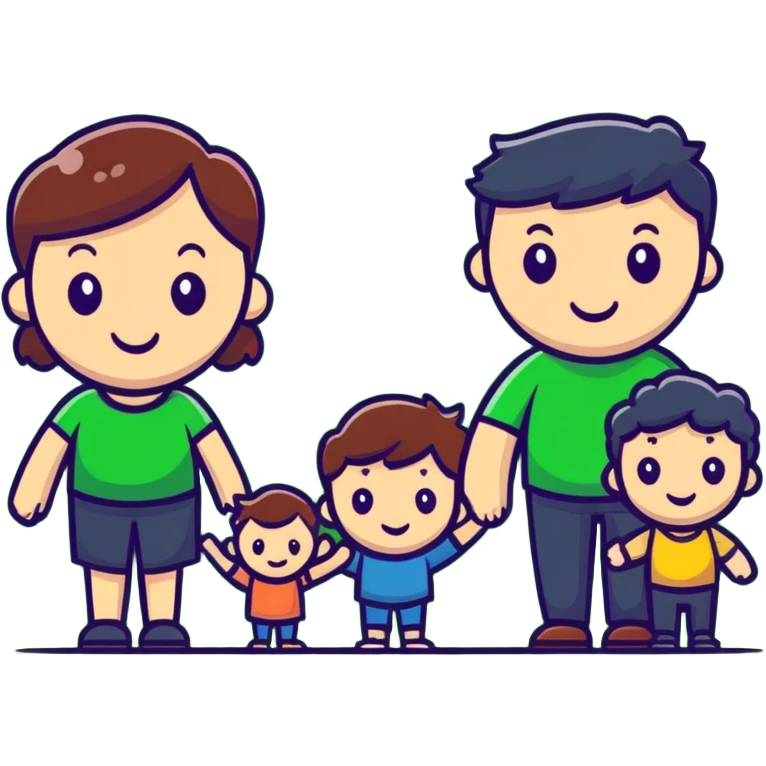 family having a picnic outdoors emoji