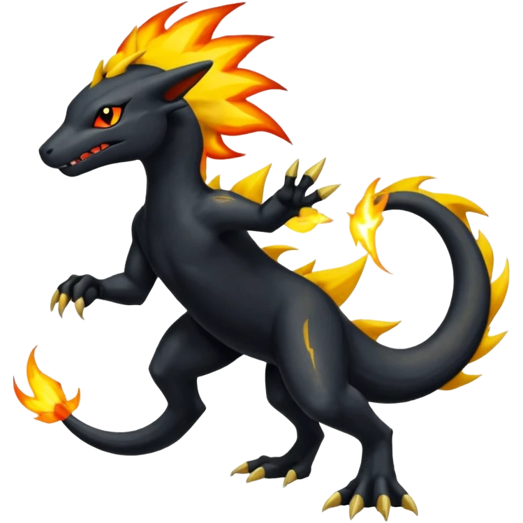 Manectric-Salandit-Luxray-Fakémon-hybrid-creature (full body)  emoji