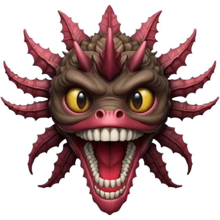 quiero q mi emoji se parez ca a un demogorgon de stranger things pero q no sea un dragon emoji