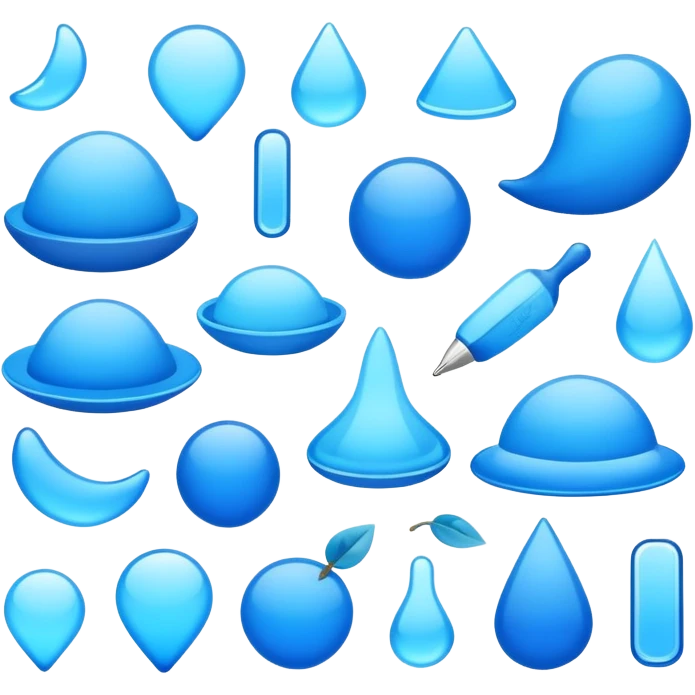 cute blue things emoji