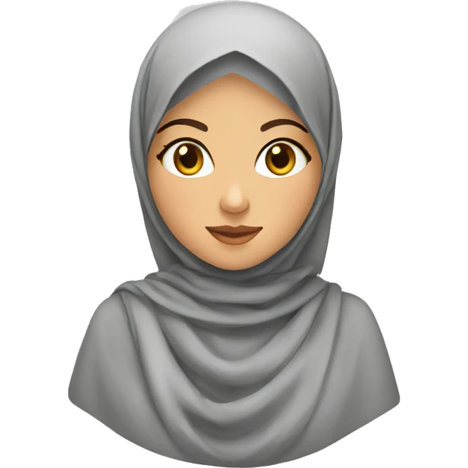 Algerian girl with hijab emoji