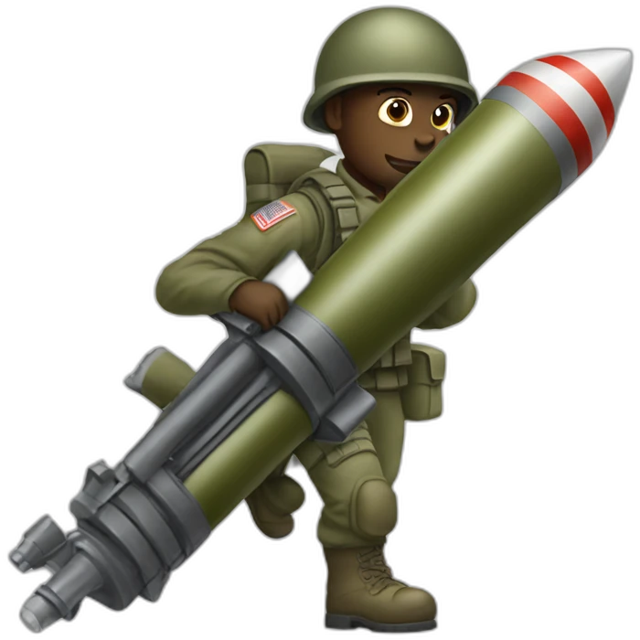 amercian soldier rocket launcher emoji