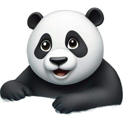 panda in a swimming pool emoji