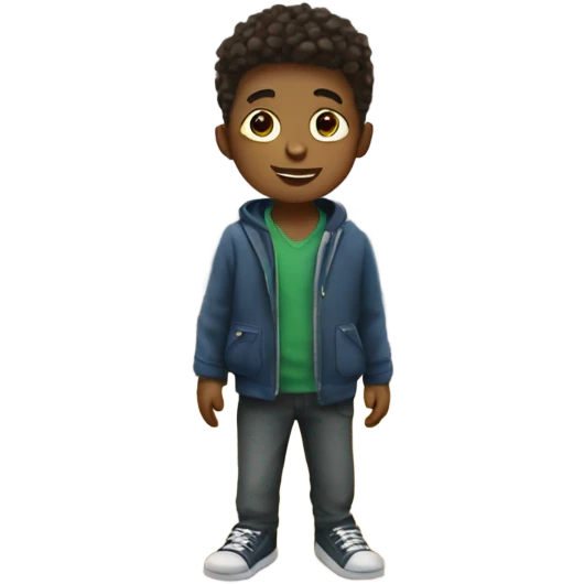 boy in train interior emoji