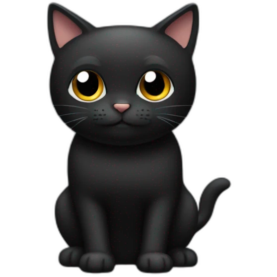 no-tail-all-black-cat-body emoji