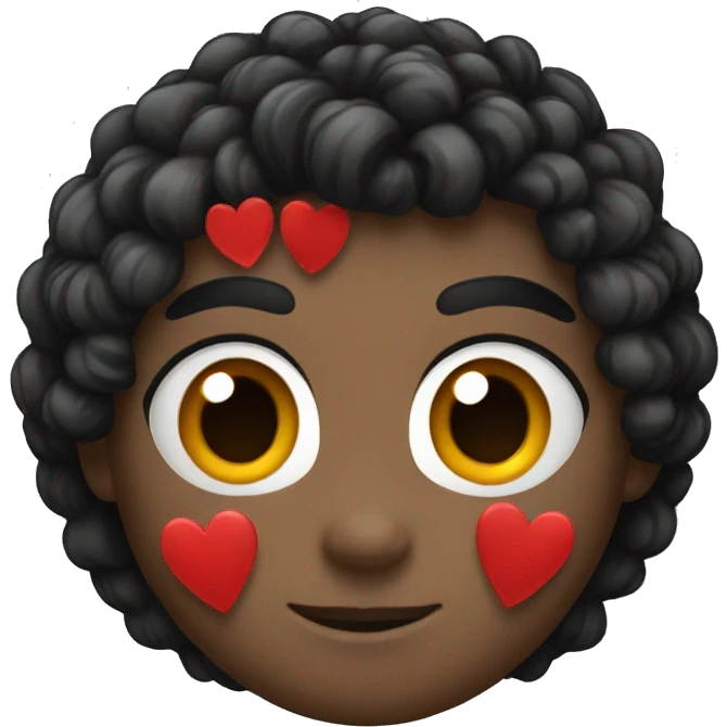 Half black and red heart emoji