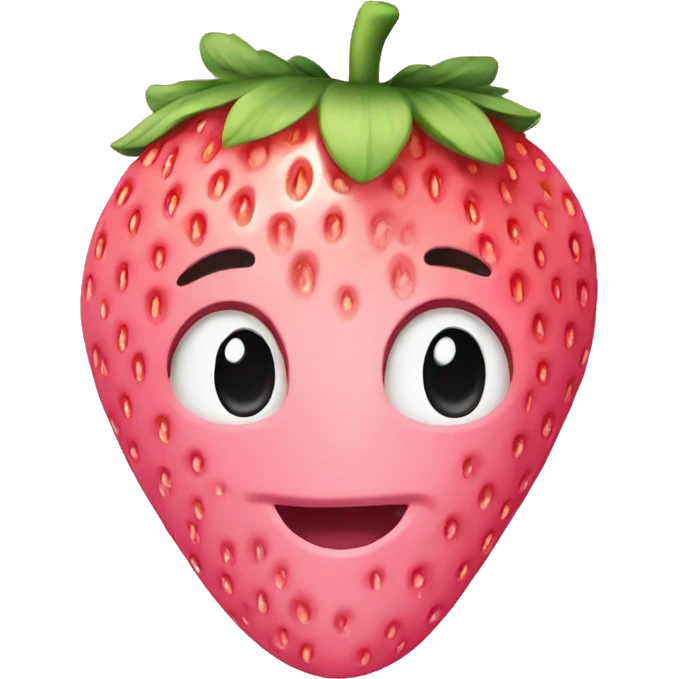 pastel pink strawberry emoji