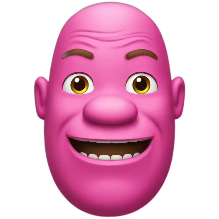Pink shrek emoji