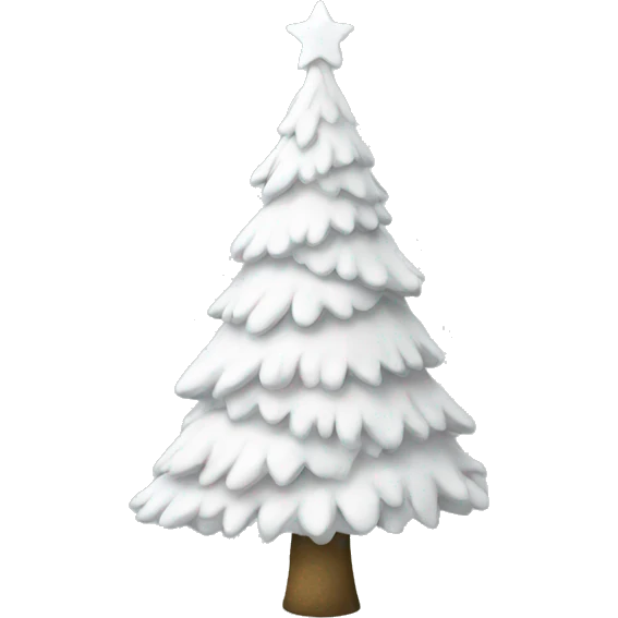 White Christmas tree emoji