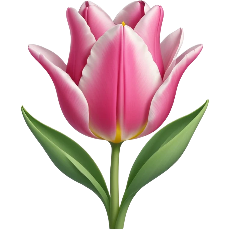 Oveja con un tulipán de color rosa emoji