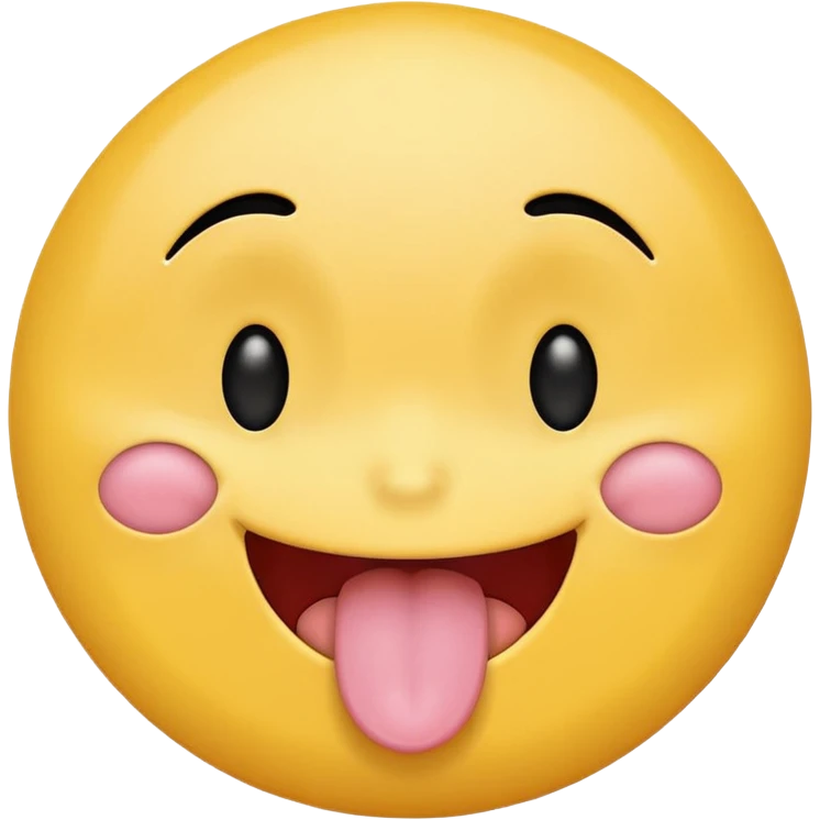 original emoji look yellow circle with one eye closed tongue out  emoji