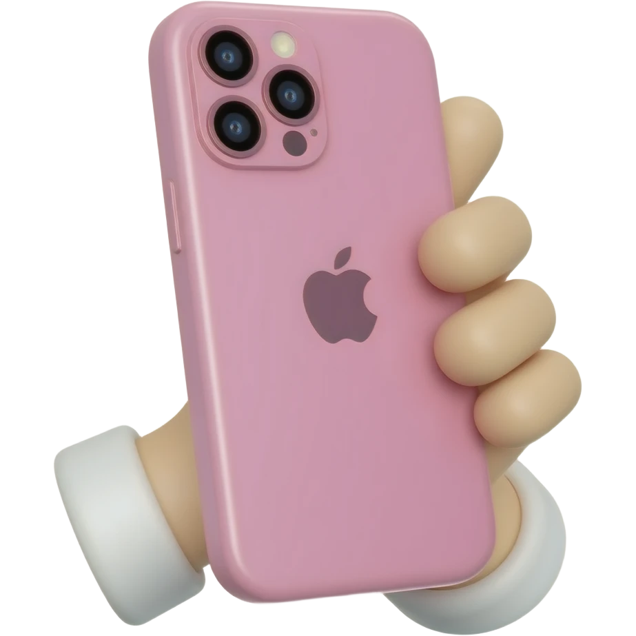 Pink iPhone 17 emoji