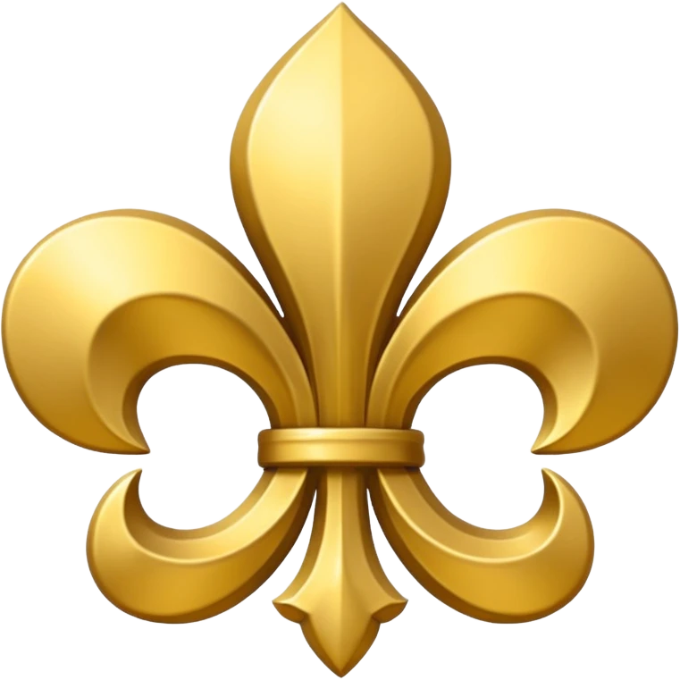 Flor de Lis ouro emoji