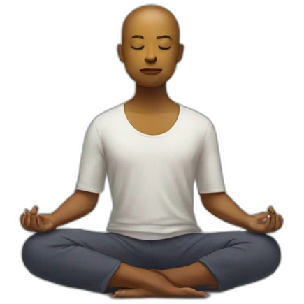 Meditating emoji