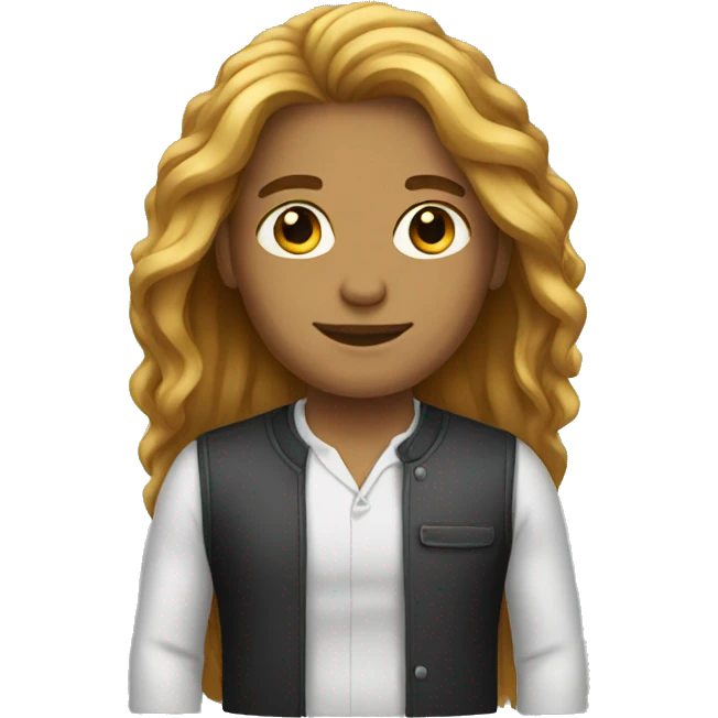 long hair designer emoji