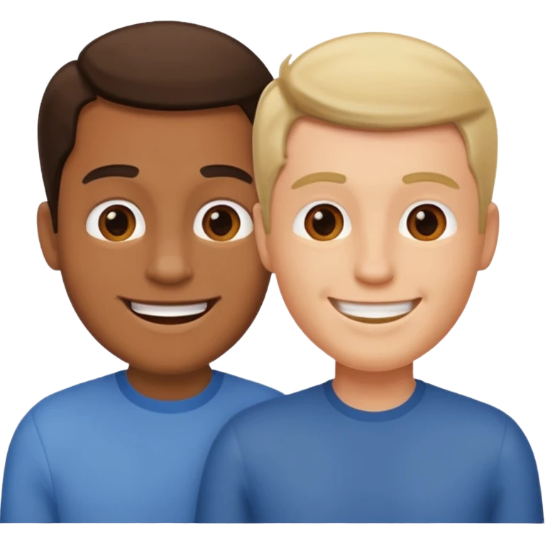 two mans talking emoji