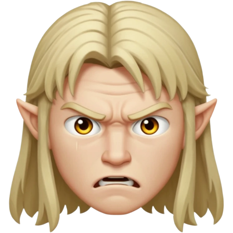 thorfinn angry face Kid Long hair  emoji