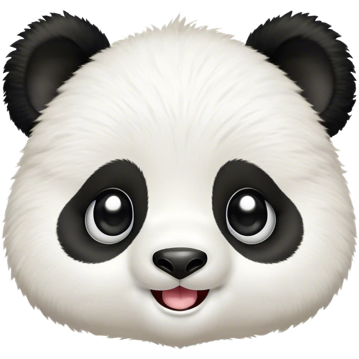 Cinematic Comical Baby Panda Portrait Emoji, Head tilted dramatically with an exaggeratedly amused expression, featuring a quirky, fluffy black and white Fur with wide, expressive eyes filled with playful disbelief, Simplified yet hilariously expressive features, highly detailed, glowing with a slightly sassy glow, high shine, dramatic yet playful, stylized with an air of cheeky mischief, bright and endearing, soft glowing outline, capturing the essence of a spirited and over-the-top baby panda, so meme-worthy it feels like it could roll its eyes into internet fame instantly! emoji
