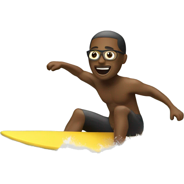 person surfing by beach emoji