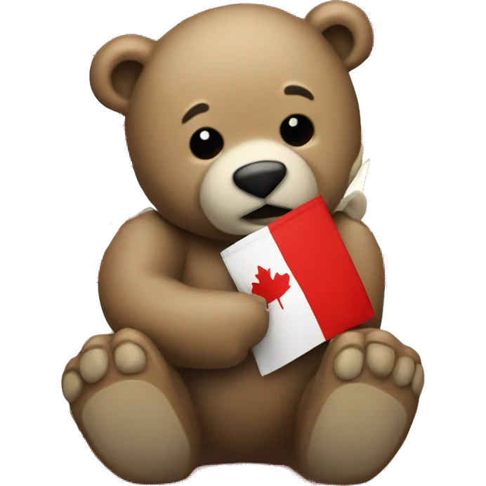 Canada flag bear emoji