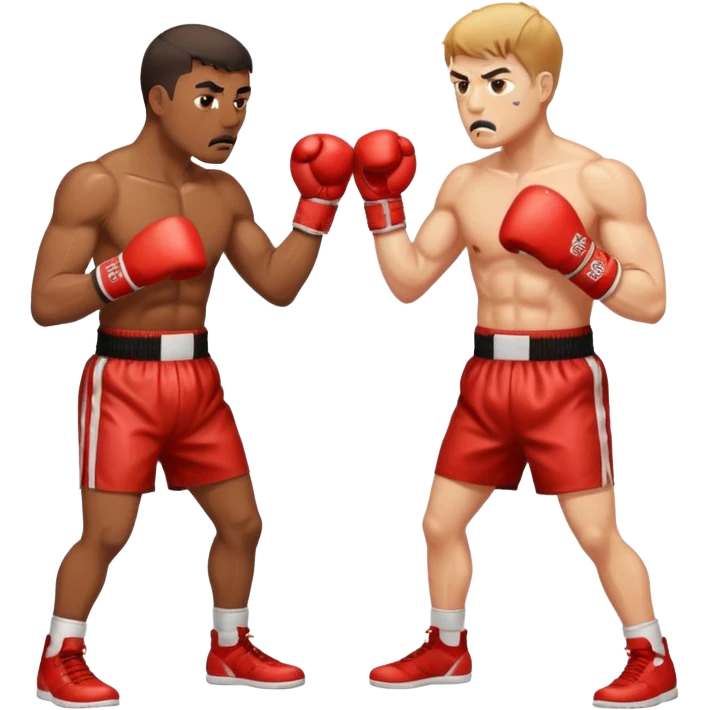 a bloody boxing match emoji
