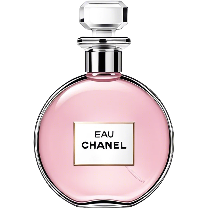 Chanel eau tendre, round bottle emoji
