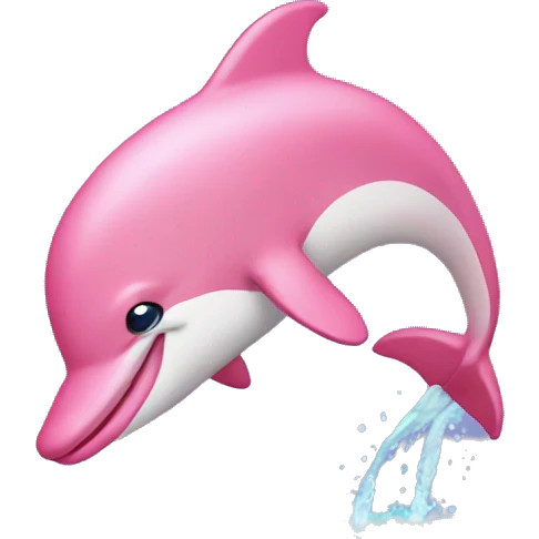 pink dolphin  emoji