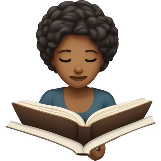 Women reading a book  emoji