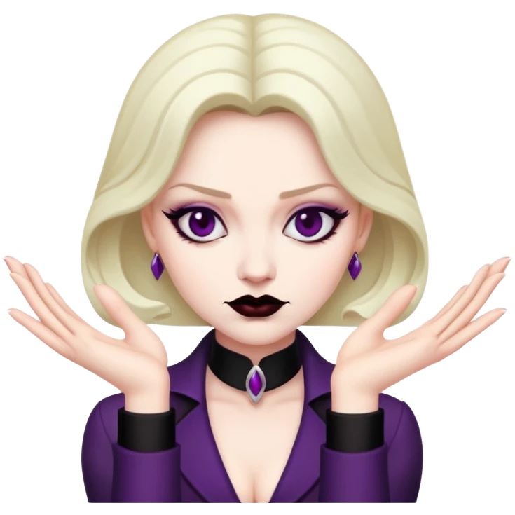 Scheming hands very villainess emoji