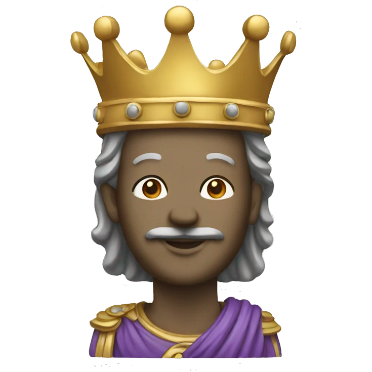  king STATUE with crown  emoji