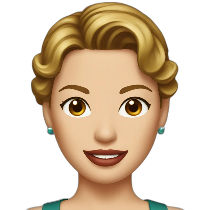 Katherine Heigl with brown hair emoji