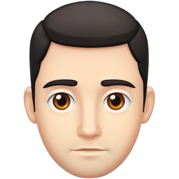 character with only three dark hairs on his head emoji