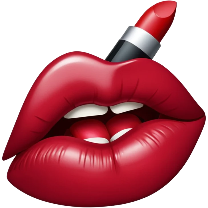 💋🍷 in red wine colour emoji